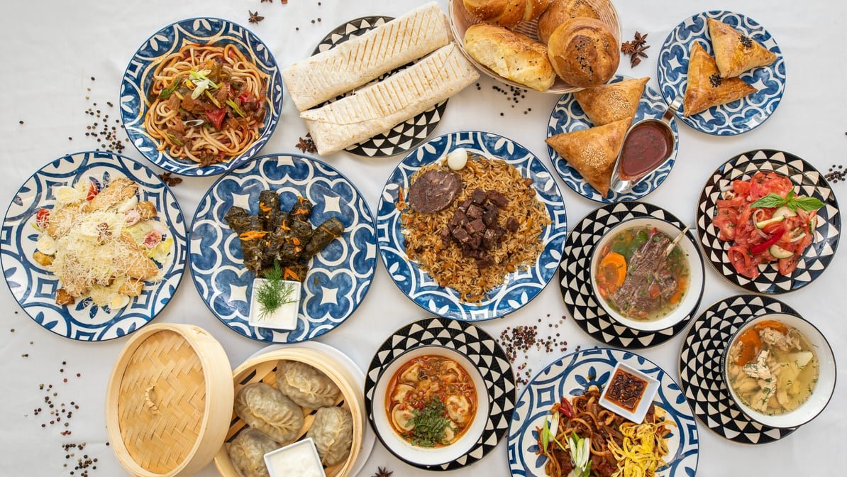 A spread of Uzbek and Uygur dishes from Grandma's Secret