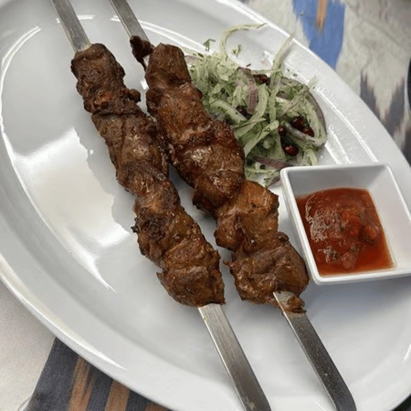 Lamb kebab skewers
